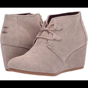Toms Kala Suede Wedge Booties